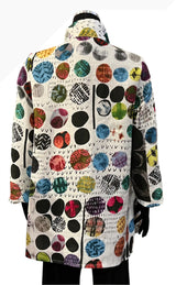 Christopher Calvin 3703RD Rainbow Dots Blouse