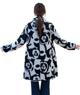 Winding River 390K-1556 Moon Rose Black White Reversible Coat