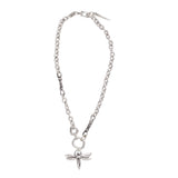 Chanour 3962 Handmade Silver Plated Pewter Necklace With Dragonfly Pendant