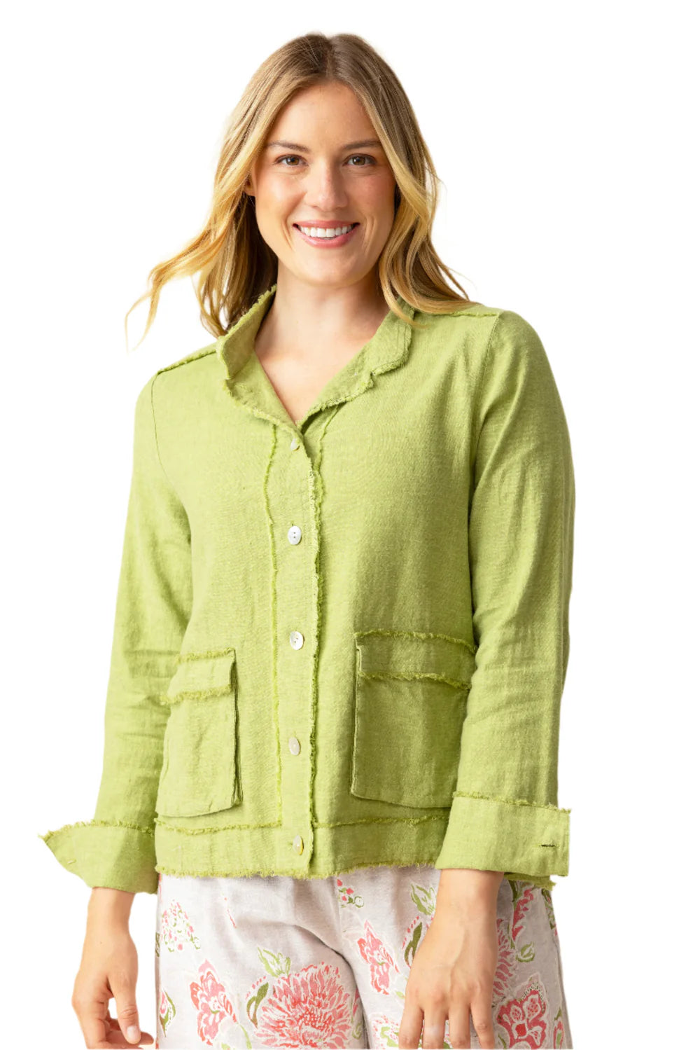 Habitat 41552LF LEAF Summer Breeze Linen Jacket With Pockets