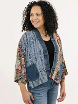 Shannon Passero 5262BP Blue Paisley Mix One Size Karol Cardigan