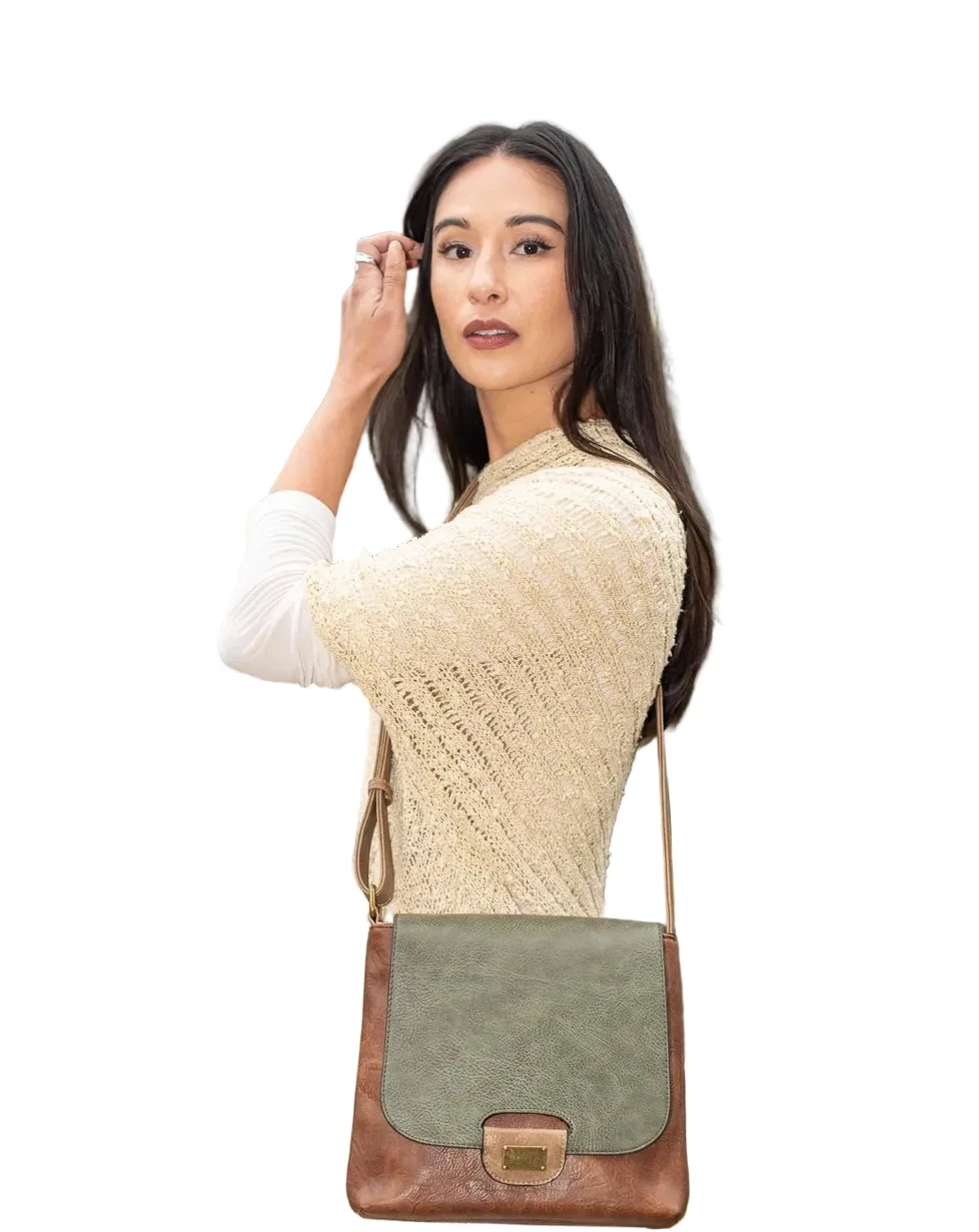 Liz Soto 3261OV OLIVE Amy Crossbody Bag