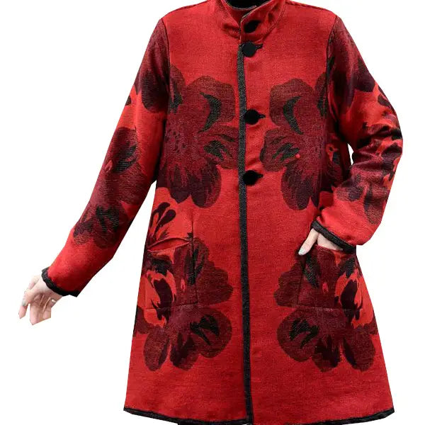 Winding River 390K-430 Flower Red Black Reversible Coat