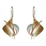 Whitney Designs E3997 Abstractions Earrings in Brass, Copper & Nickel Silver