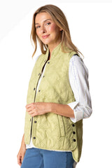 Habitat 60729LF LEAF Washed Quilted Cotton Windjammer Vest