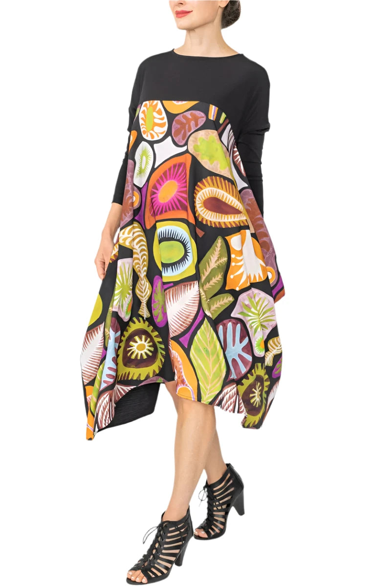 IC Collection 6693DMU Multicolor Printed Dress