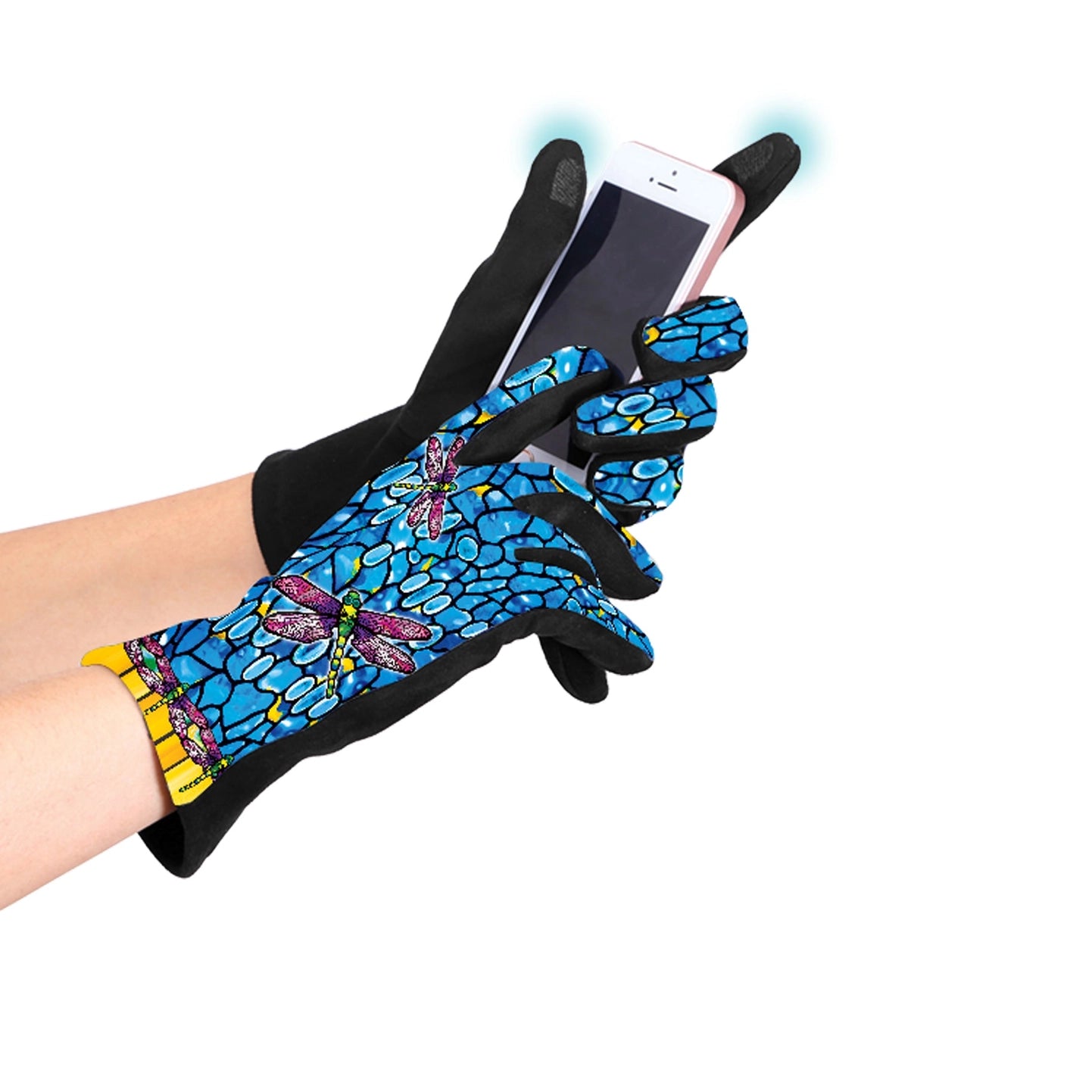 RainCaper G-M57 Tiffany Dragonfly One Size Womens Touch Screen Gloves