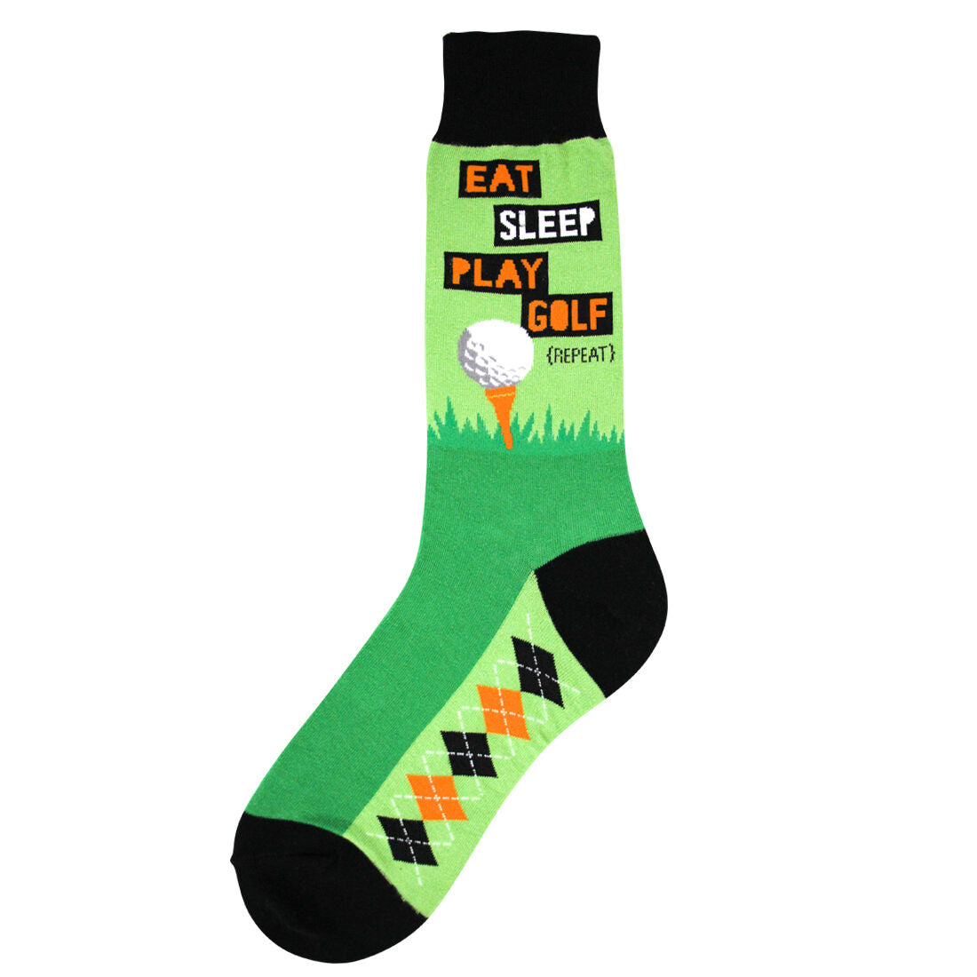 Foot Traffic 6979M Men's Eat Sleep Golf Socks