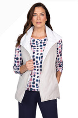 Olivia By Habitat 760655SD SAND Reversible Taffeta Magnetic Vest