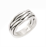Zoey Simmons A JMR0020 Weave Texture Band Ring