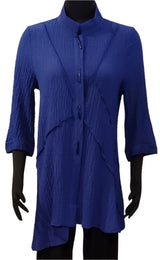 Moonlight 8314R Royal Blue Button Front Jacket