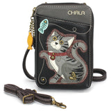 Chala 850GTC6 GRAY TABBY CAT Wallet Crossbody Purse