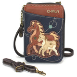 Chala 850HRF1 HORSE FAMILY Wallet Crossbody Purse