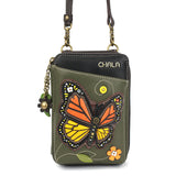 Chala 850MB7 MONARCH BUTTERFLY Wallet Crossbody Purse