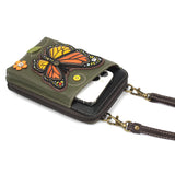 Chala 850MB7 MONARCH BUTTERFLY Wallet Crossbody Purse