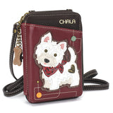 Chala 850WT9M WESTIE Wallet Crossbody Cell Phone Purse