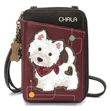 Chala 850WT9M WESTIE Wallet Crossbody Cell Phone Purse