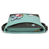 Chala 853HBA1 HUMMINGBIRD A Blue Sweet Messenger Tote Bag
