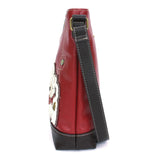 Chala 853WEBG WESTIE Burgundy Sweet Messenger Tote Bag