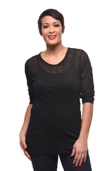 Tulip VT30BK Mesh Tee in Black