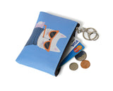 22Tote 8K3KK KOOL KAT Blue Cat Coin Purse
