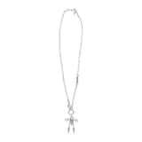 Chanour 3926 Handmade Dragonfly Crystal Pewter Necklace