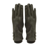 Mediterranean Concepts I720OV Olive Suede Feel with 2 Large Buttons Texting Glove