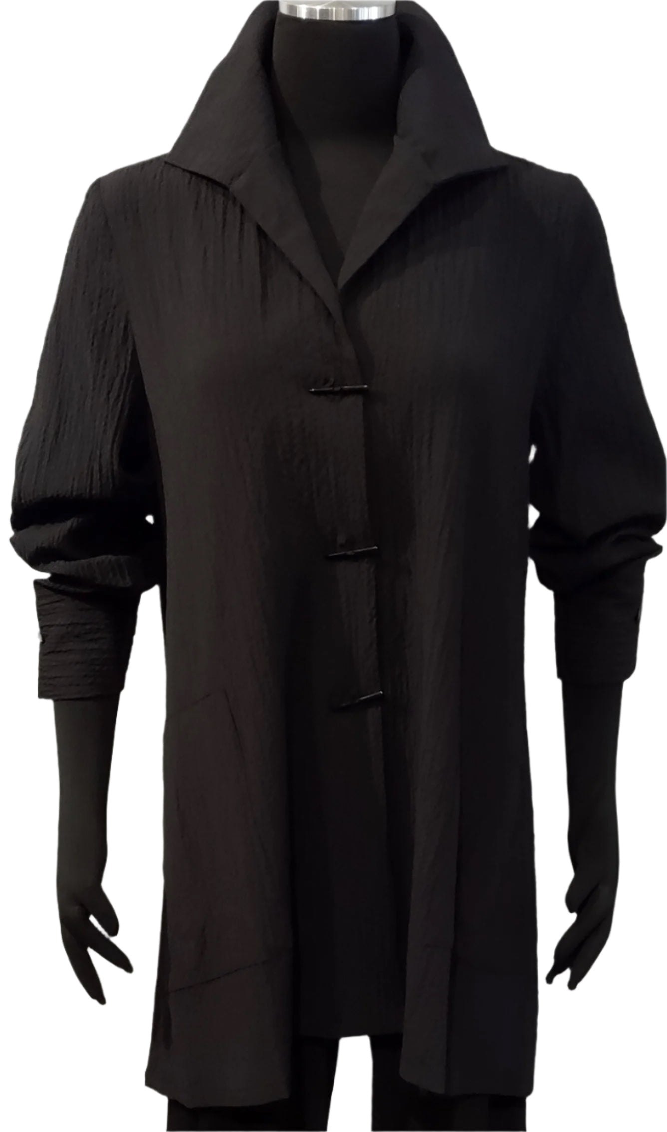 Moonlight 9230BK Black Button Front Jacket