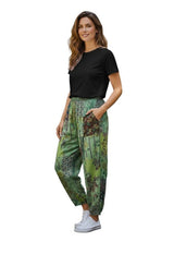 Windhorse Trading AP81GN GREEN 100% Rayon Patchwork Anshee Trousers