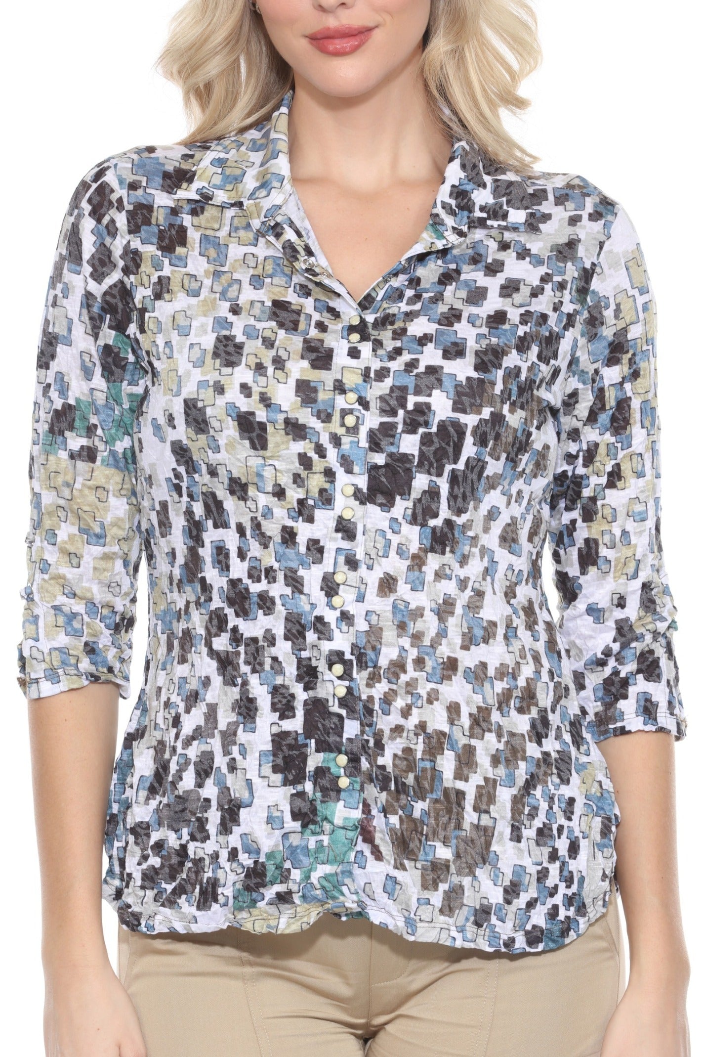 Carine BC15756 Urban Mosaic Sabrina Shirt