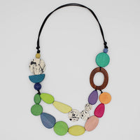 Sylca BP23N11 Multicolor Wood Moana Necklace