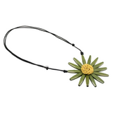 Sylca BP23N13OV OLIVE Amaya Flower Statement Necklace