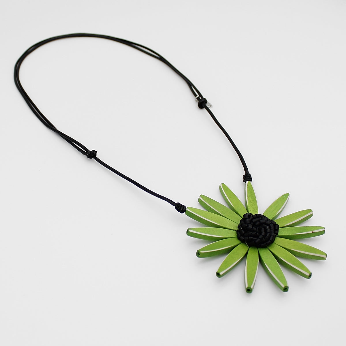 Sylca Green Amaya Flower Statement Necklace