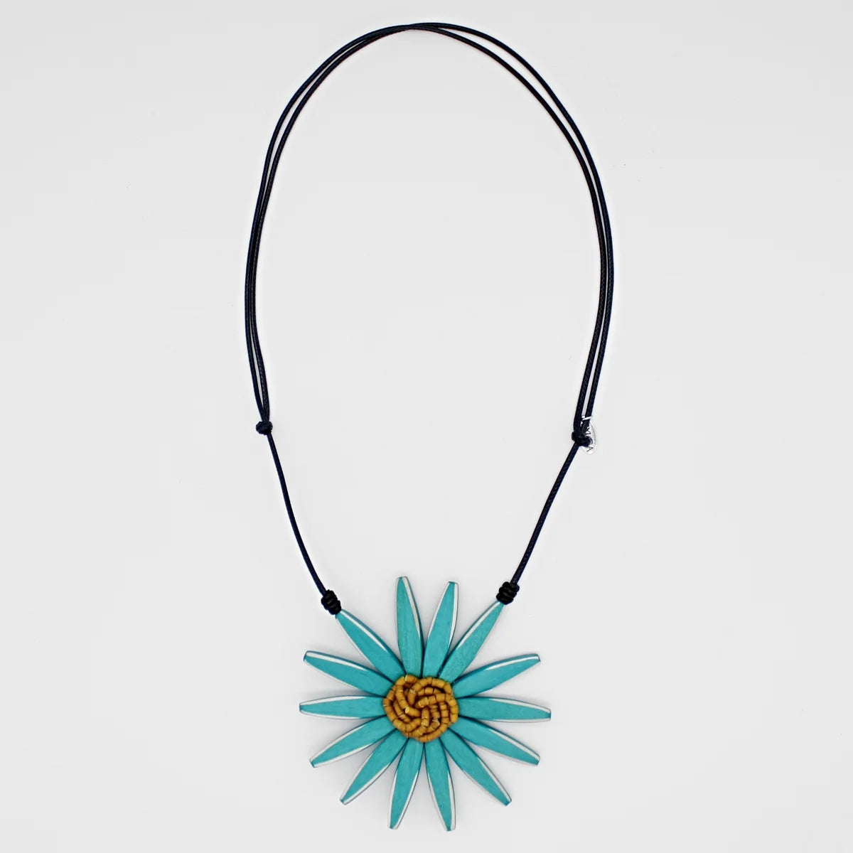 Sylca BP23N13TL TEAL Amaya Flower Statement Necklace