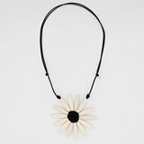 Sylca BP23N13WT WHITE Amaya Flower Statement Necklace