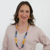 Sylca BP24N05MU Multi-Color Wooden Tiggy Necklace