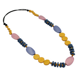 Sylca BP24N05MU Multi-Color Wooden Tiggy Necklace