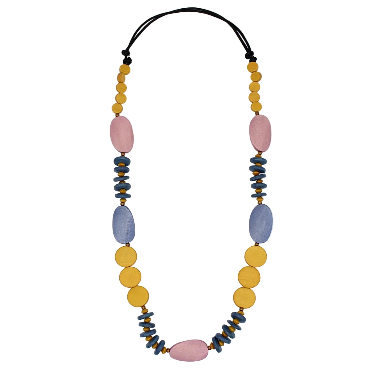 Sylca BP24N05MU Multi-Color Wooden Tiggy Necklace
