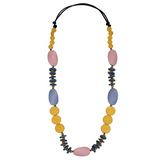 Sylca BP24N05MU Multi-Color Wooden Tiggy Necklace