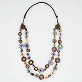 Sylca BP25N01 Brown Melody Statement Necklace