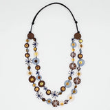 Sylca BP25N01BN Brown Melody Statement Necklace
