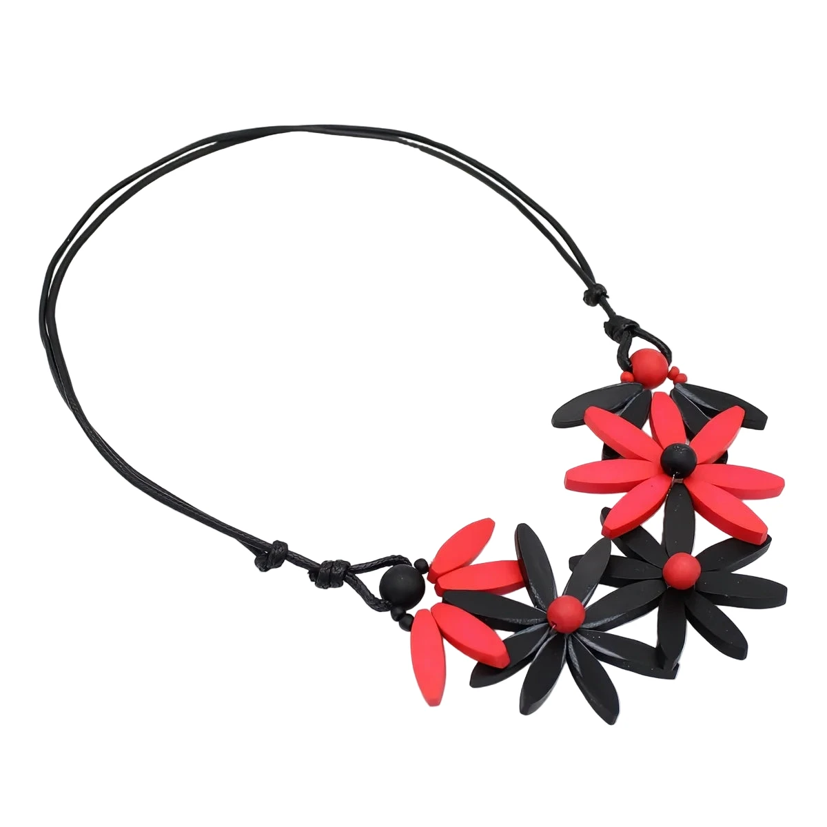 Sylca BP25N35RD RED Garland Nectar Statement Necklace