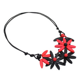 Sylca BP25N35RD RED Garland Nectar Statement Necklace