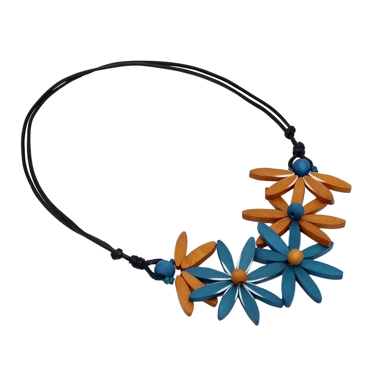 Sylca BP25N35BN BROWN Garland Nectar Statement Necklace