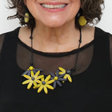 Sylca BP25N35LM LIME Garland Nectar Statement Necklace