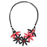 Sylca BP25N35RD RED Garland Nectar Statement Necklace