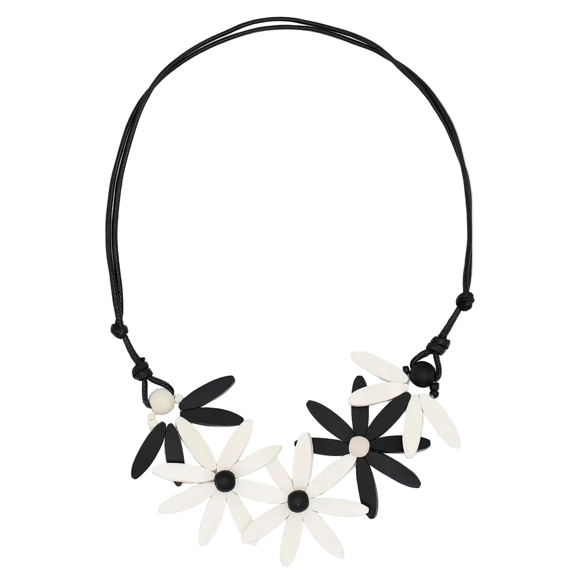 Sylca BP25N35WT WHITE Garland Nectar Statement Necklace