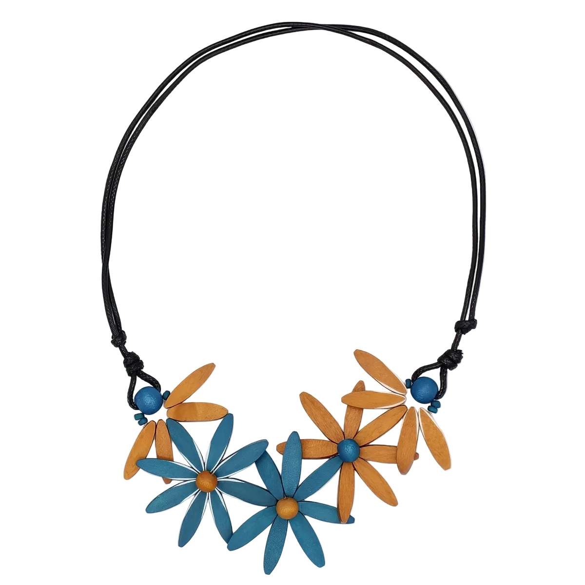 Sylca BP25N35BN BROWN Garland Nectar Statement Necklace