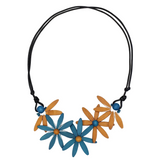 Sylca BP25N35BN BROWN Garland Nectar Statement Necklace