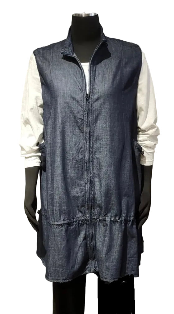 Shannon Passero 5948DN DENIM Merritt One Size Zip Front Vest